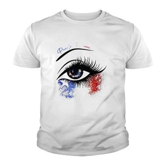 Puerto Rican Women Gift Puerto Rican Flag Eye Youth T-shirt | Mazezy