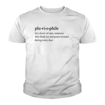Rainy Day Funny Top Pluviophile Lover Of Rain Gift Humor Youth T-shirt | Mazezy
