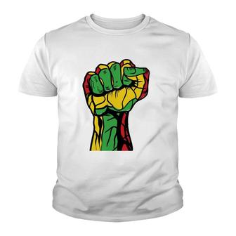Rasta African Colored Fist Youth T-shirt - Thegiftio UK