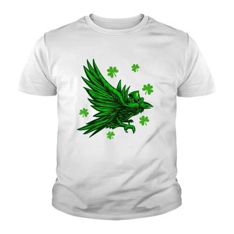 Raven Crow Lover Leprechaun Lucky Raven St Patrick's Day Youth T-shirt | Mazezy