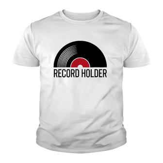 Record Holder Vinyl Record Youth T-shirt | Mazezy