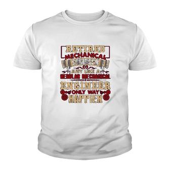 Retired Mechanical Engineer Youth T-shirt | Mazezy