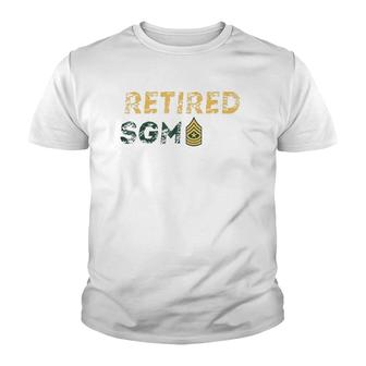 Retired Sgm Sergeant Major Army Youth T-shirt | Mazezy