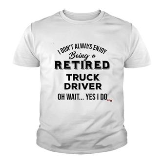 Retired Truck Driver Trucker Drivers Retiring Youth T-shirt - Thegiftio