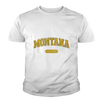Retro Montana 1889 Youth T-shirt | Mazezy