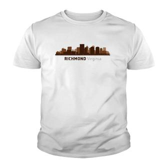Richmond, Va City Skyline Virginia Hometown Pride Youth T-shirt | Mazezy