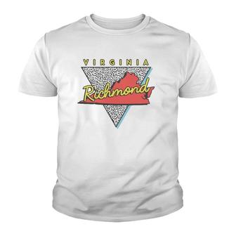 Richmond Virginia Retro Triangle Va City Youth T-shirt - Thegiftio UK