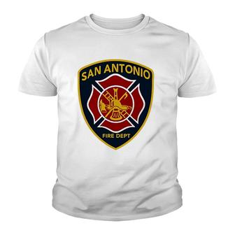 San Antonio Fire Department Firefighter Youth T-shirt - Thegiftio UK