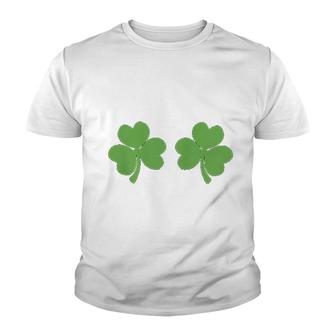 Shamrocks St Patricks Day Youth T-shirt | Mazezy