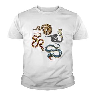 Snakes Reptile Science Biology Snake Lover Youth T-shirt | Mazezy