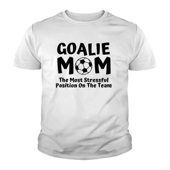 Soccer Goalie Keeper Mom Funny Soccer Mom Youth T-shirt | Mazezy