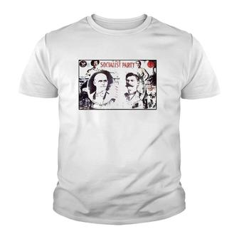 Socialist Party 1904 Ticket Eugene V Debs & Ben Hanford Youth T-shirt | Mazezy