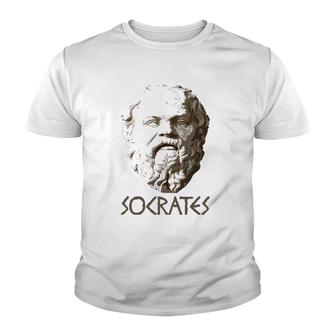 Socrates Greek Philosophy Philosopher Greece Tee Youth T-shirt | Mazezy