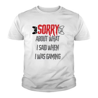 Sorry About What I Said Youth T-shirt | Mazezy DE