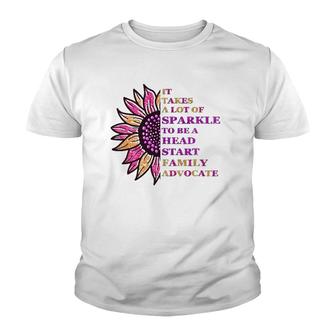 Sparkle Family Advocate Head Start Family Advocate Teacher Design Youth T-shirt | Mazezy