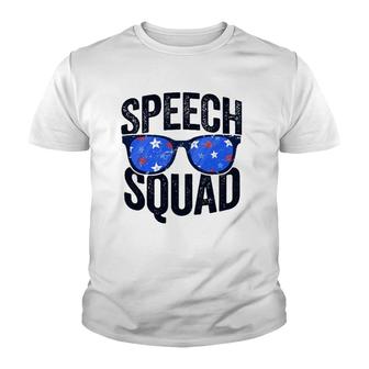 Speech Squad Funny Language Pathologist Teacher Youth T-shirt | Mazezy