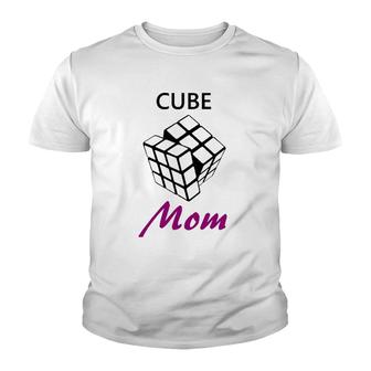 Speed Cube Cuber Mom Women Puzzle Cubing Mother Gift Youth T-shirt | Mazezy