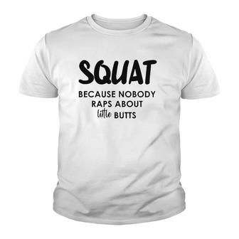 Squat Father Funny Training Gifts For Lifters Weightlifting Youth T-shirt | Mazezy