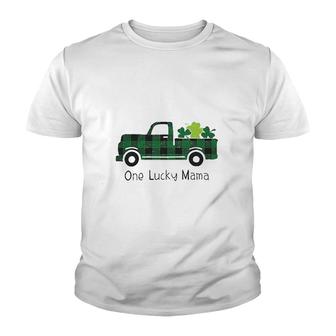 St Patrick's Day Clover Funny Clover Lucky Graphic Youth T-shirt - Thegiftio