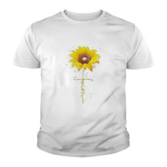 Sunflower Faith Youth T-shirt | Mazezy