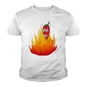 Super Hot Pepper Eating Contest Ghost Peppers Youth T-shirt | Mazezy AU