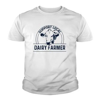 Support Local Dairy Farmer Youth T-shirt | Mazezy