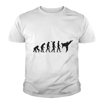 Taekwondo Evolution Funny Youth T-shirt | Mazezy