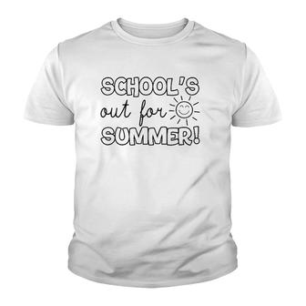 Teacher End Of Year Schools Out For Summer Last Day V5 Youth T-shirt - Thegiftio UK
