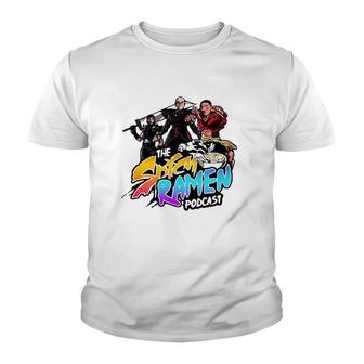 The Spicy Ramen Podcast Lovers Gift Youth T-shirt | Mazezy