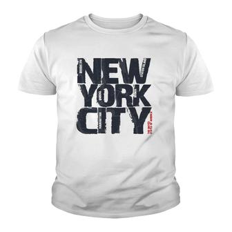 The United States Of America New York City Typography Youth T-shirt | Mazezy