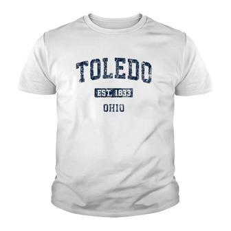 Toledo Ohio Oh Vintage Design Youth T-shirt | Mazezy