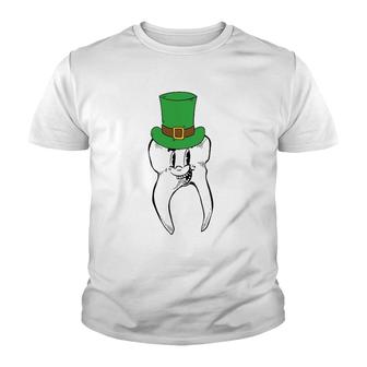 Tooth St Patrick's Day Cute Dental Assistant Irish Gift Gifts Youth T-shirt | Mazezy