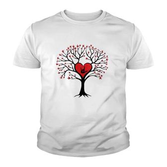 Tree Hearts I Love You Asl Sign Language Valentine's Day Youth T-shirt | Mazezy