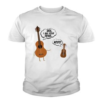 Uke I Am Your Father Funny Guitar And Ukulele Youth T-shirt | Mazezy