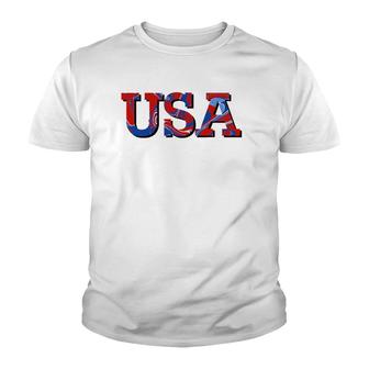 Usa July 4Th Fourth Patriotic United States Of America Youth T-shirt | Mazezy