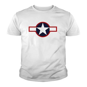 Usaf Air Force Roundel 1943 Ver2 Youth T-shirt | Mazezy