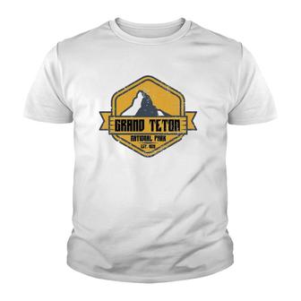 Vintage Est 1929 National Park Grand Teton Park Youth T-shirt | Mazezy