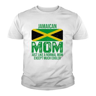 Vintage Jamaican Mom Jamaica Flag Design For Mother's Day Youth T-shirt | Mazezy
