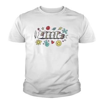 Vintage Little Love Peace Sorority Matching Little Sister Youth T-shirt | Mazezy