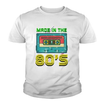 Vintage Music Cassette Eighties Costume Made In The 80S Youth T-shirt | Mazezy