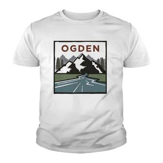Vintage Ogden, Utah Illustration Retro Ogden, Utah Youth T-shirt | Mazezy