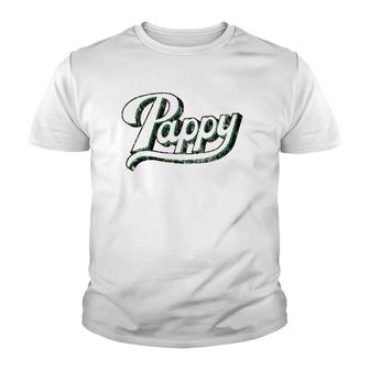 Vintage Pappy Father's Day For Grandpa From Grandkids Youth T-shirt | Mazezy