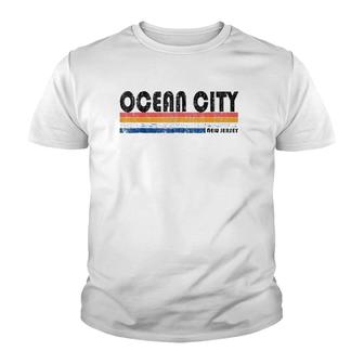 Vintage Retro 70'S 80'S Ocean City Nj Youth T-shirt | Mazezy