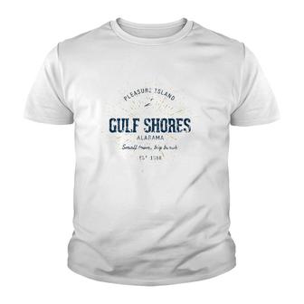 Vintage Retro Style Gulf Shores Youth T-shirt | Mazezy CA