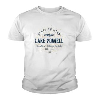 Vintage Retro Style Lake Powell Youth T-shirt | Mazezy