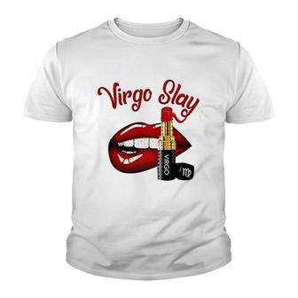 Virgo Slay Lipstick Youth T-shirt | Mazezy
