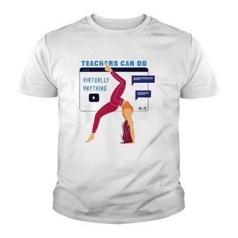 Virtual Fitness Teachers Can Do Youth T-shirt | Mazezy