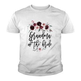 Wedding Shower Gift For Grandmother Grandma Of The Bride Youth T-shirt | Mazezy