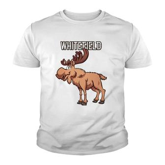 Whitefield New Hampshire Moose Product Youth T-shirt | Mazezy