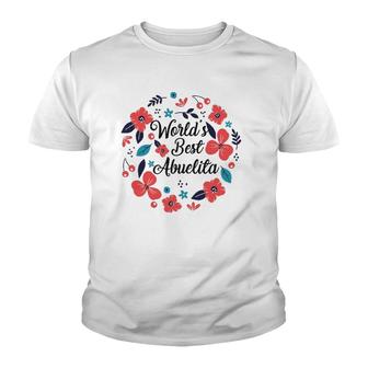 Womens Best Abuelita Ever Gift For Grandma Latina Spanish Youth T-shirt | Mazezy
